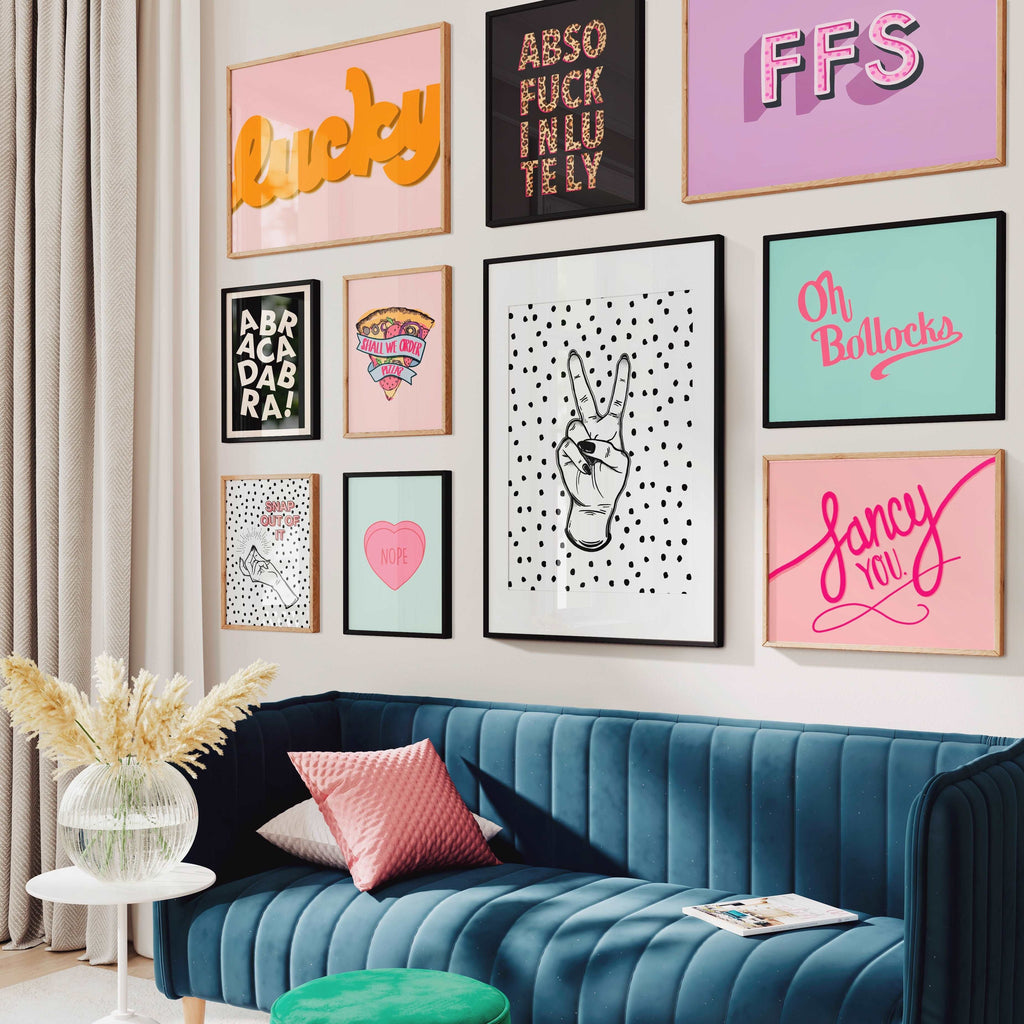 Bright & Sweary Gallery Wall Bundle - Set of Ten Prints Posters, Prints, & Visual Artwork Pretty Average   