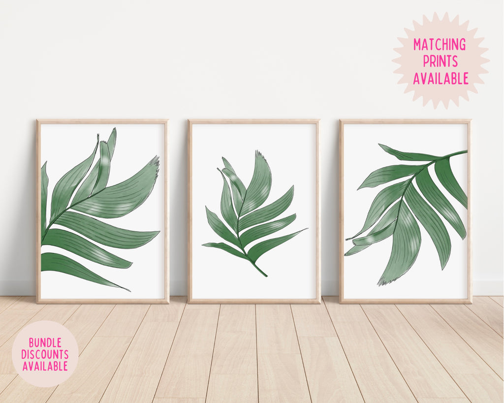 Tropical Leaf Print Posters, Prints, & Visual Artwork Pretty Average   