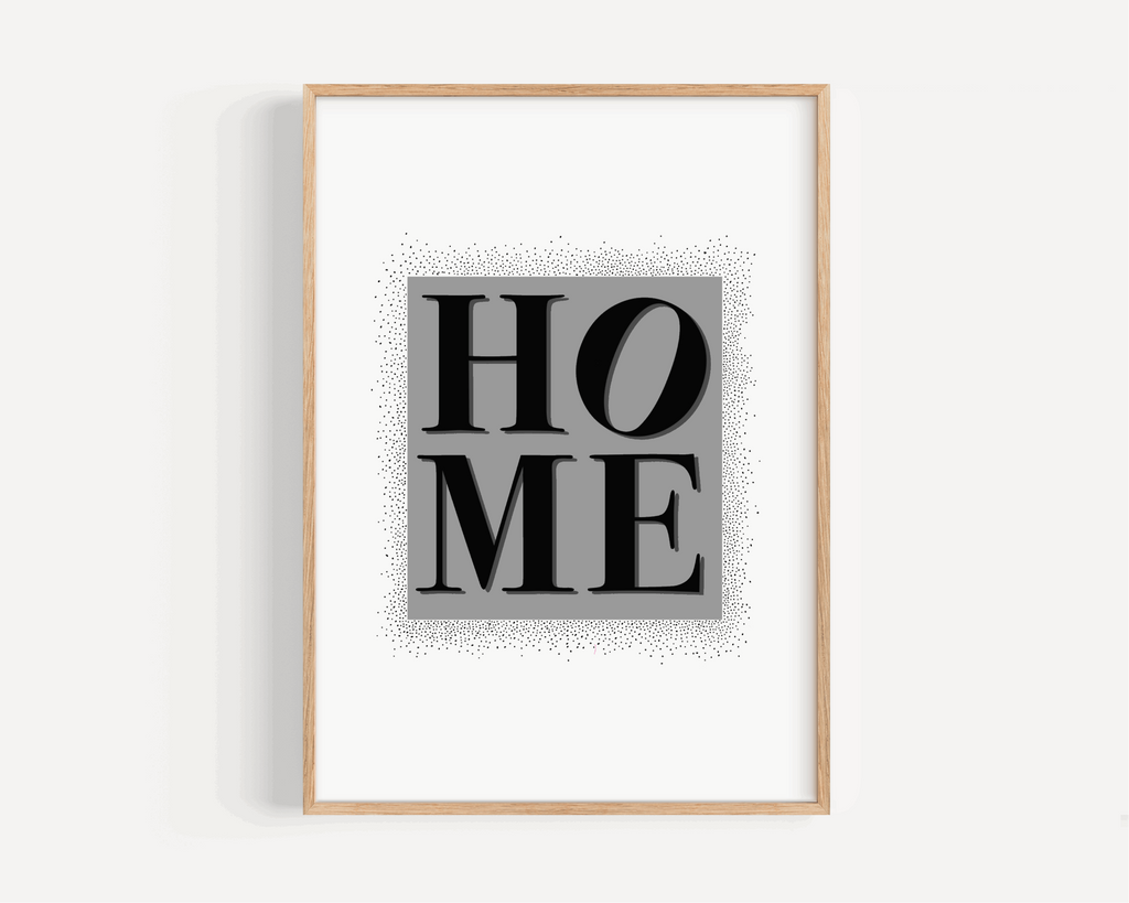 Home Print - Grey Posters, Prints, & Visual Artwork Pretty Average   