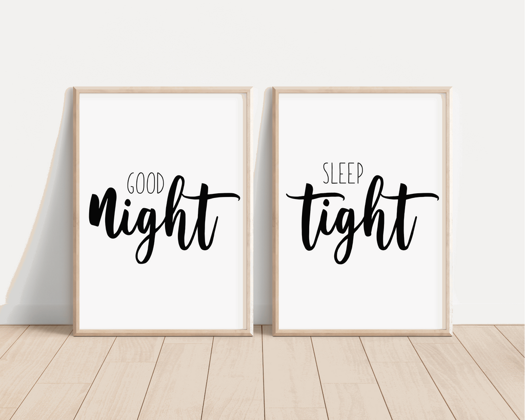 Good Night, Sleep Tight Print Bundle - Set of Two Prints Posters, Prints, & Visual Artwork Pretty Average   