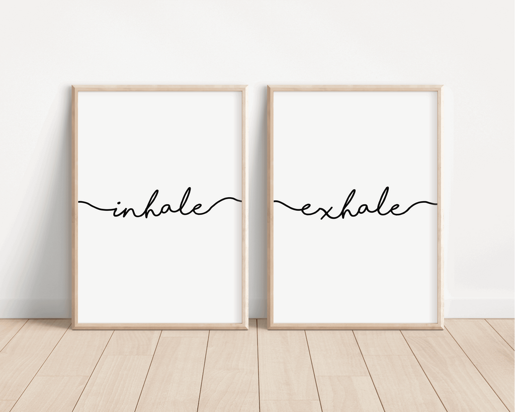 Inhale, Exhale Print Bundle - Set of Two Prints Posters, Prints, & Visual Artwork Pretty Average   