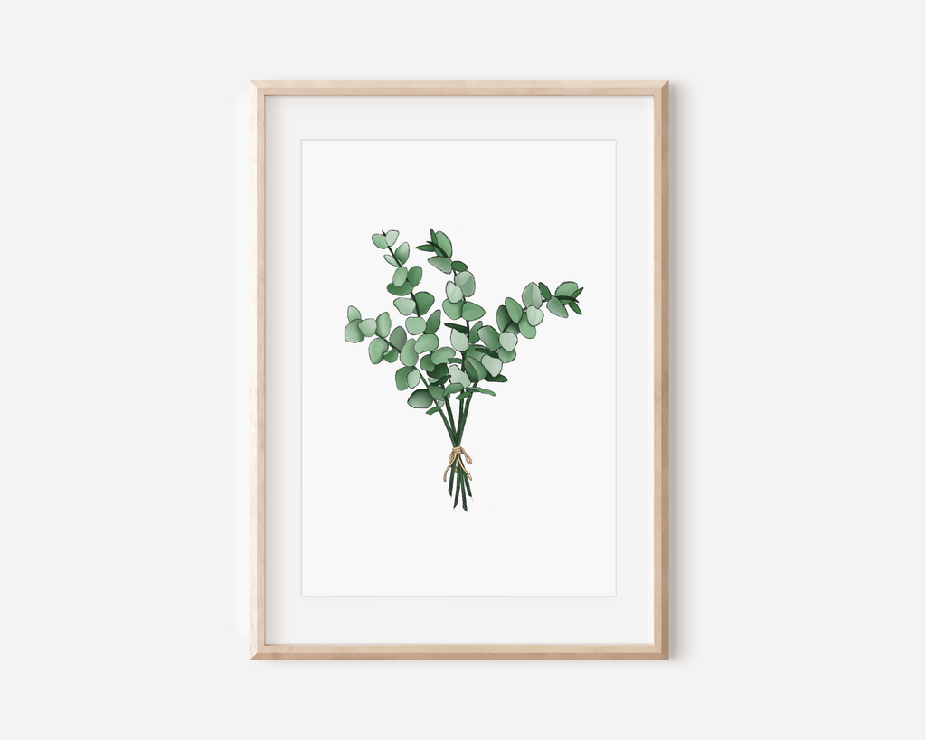 Eucalyptus Bunch Print Posters, Prints, & Visual Artwork Pretty Average   