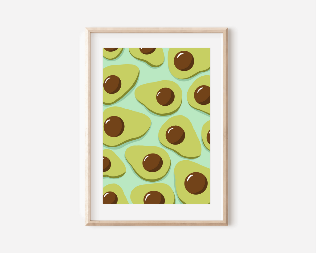 Avocado Print - Other Colours Available Posters, Prints, & Visual Artwork Pretty Average   