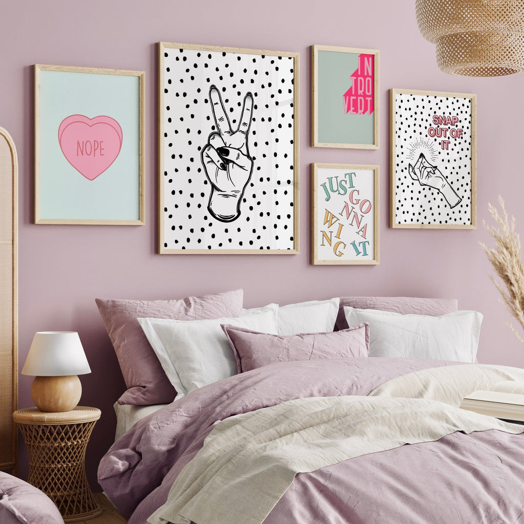 Pastel Gallery Wall Bundle - Set of Five Prints Posters, Prints, & Visual Artwork Pretty Average   