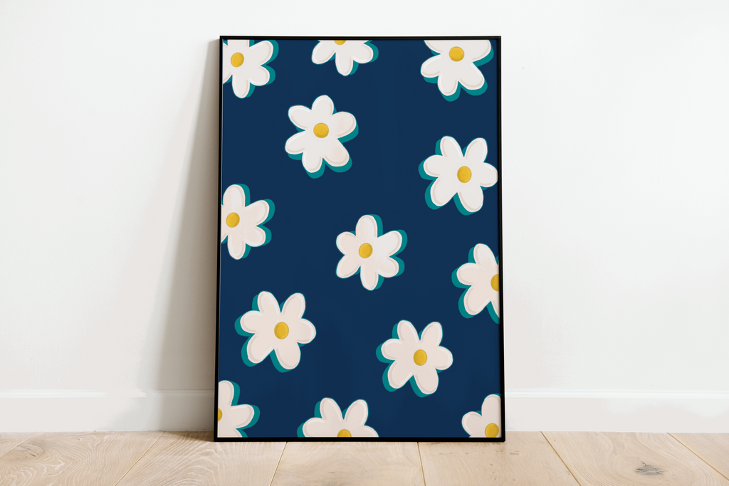 Daisies Print - Other Colours Available Posters, Prints, & Visual Artwork Pretty Average   