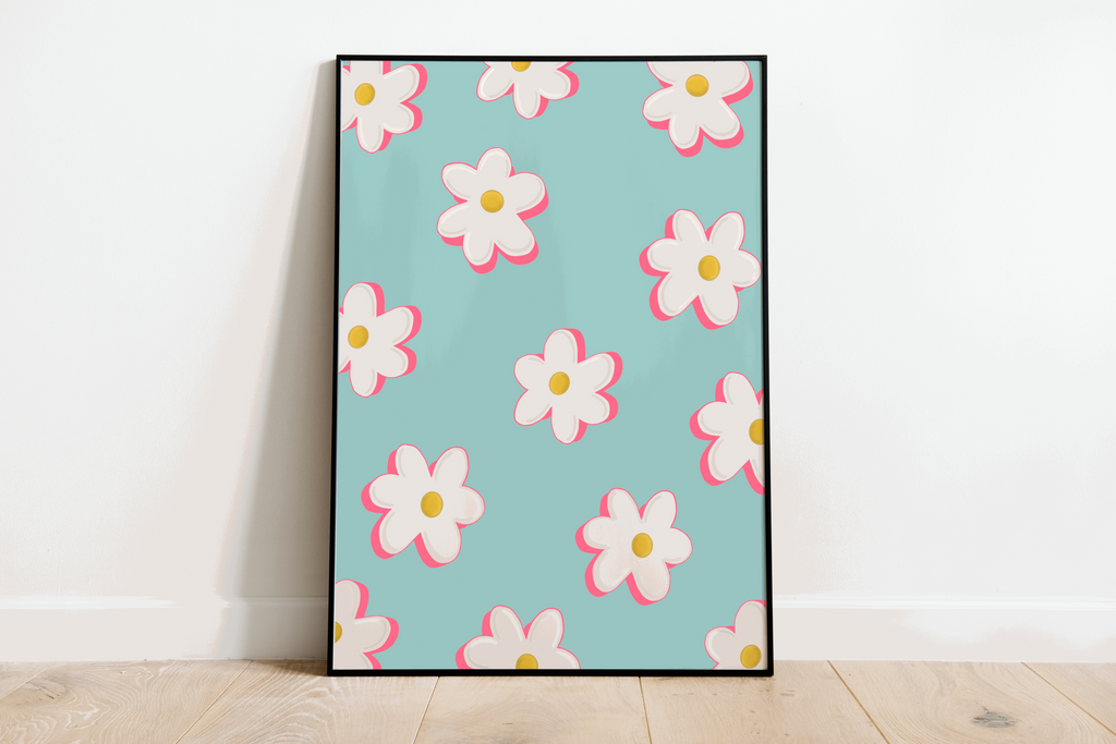 Daisies Print - Other Colours Available Posters, Prints, & Visual Artwork Pretty Average   