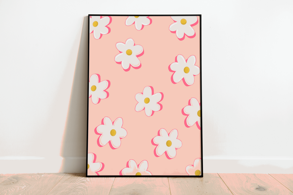 Daisies Print - Other Colours Available Posters, Prints, & Visual Artwork Pretty Average   