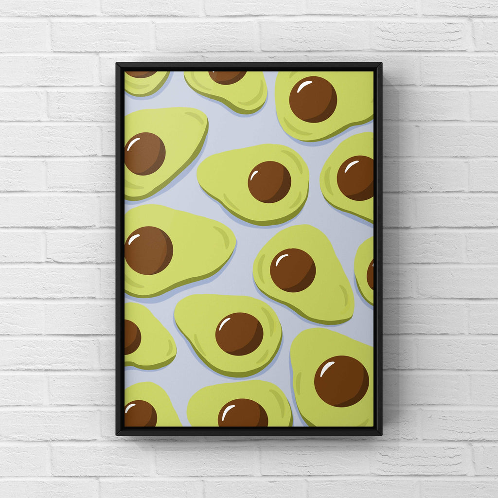 Avocado Print - Other Colours Available Posters, Prints, & Visual Artwork Pretty Average 4x6 Blue 