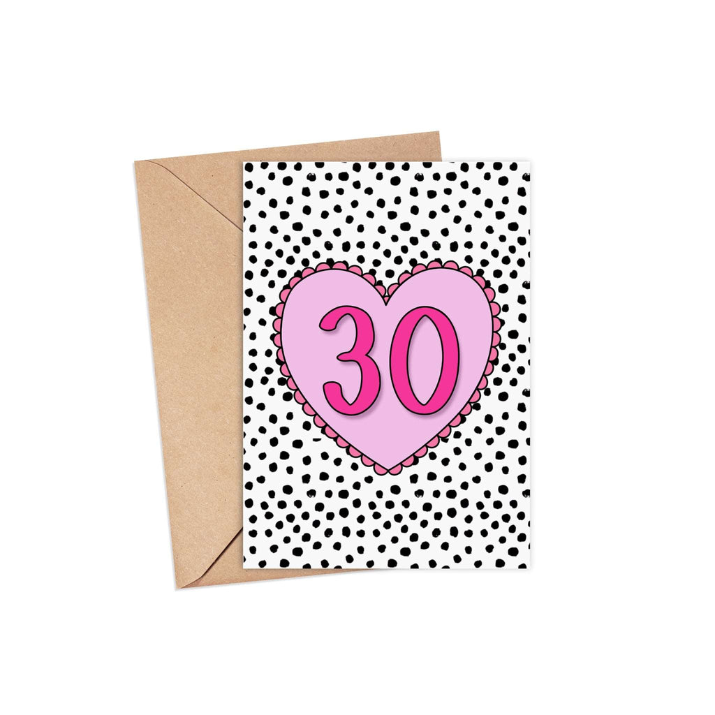 30th Birthday Card | A6 Greeting Card  Pretty Average   