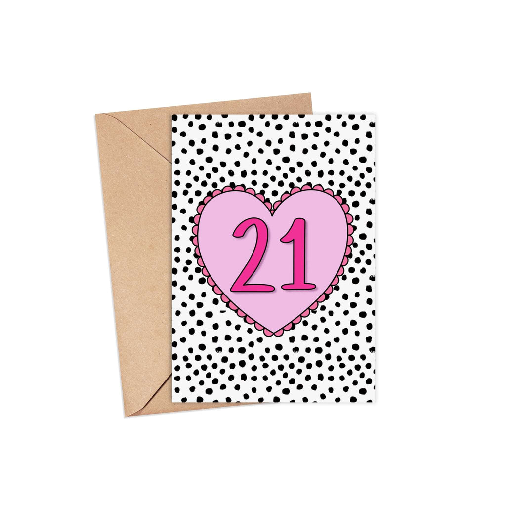 21st Birthday Card | A6 Greeting Card  Pretty Average   