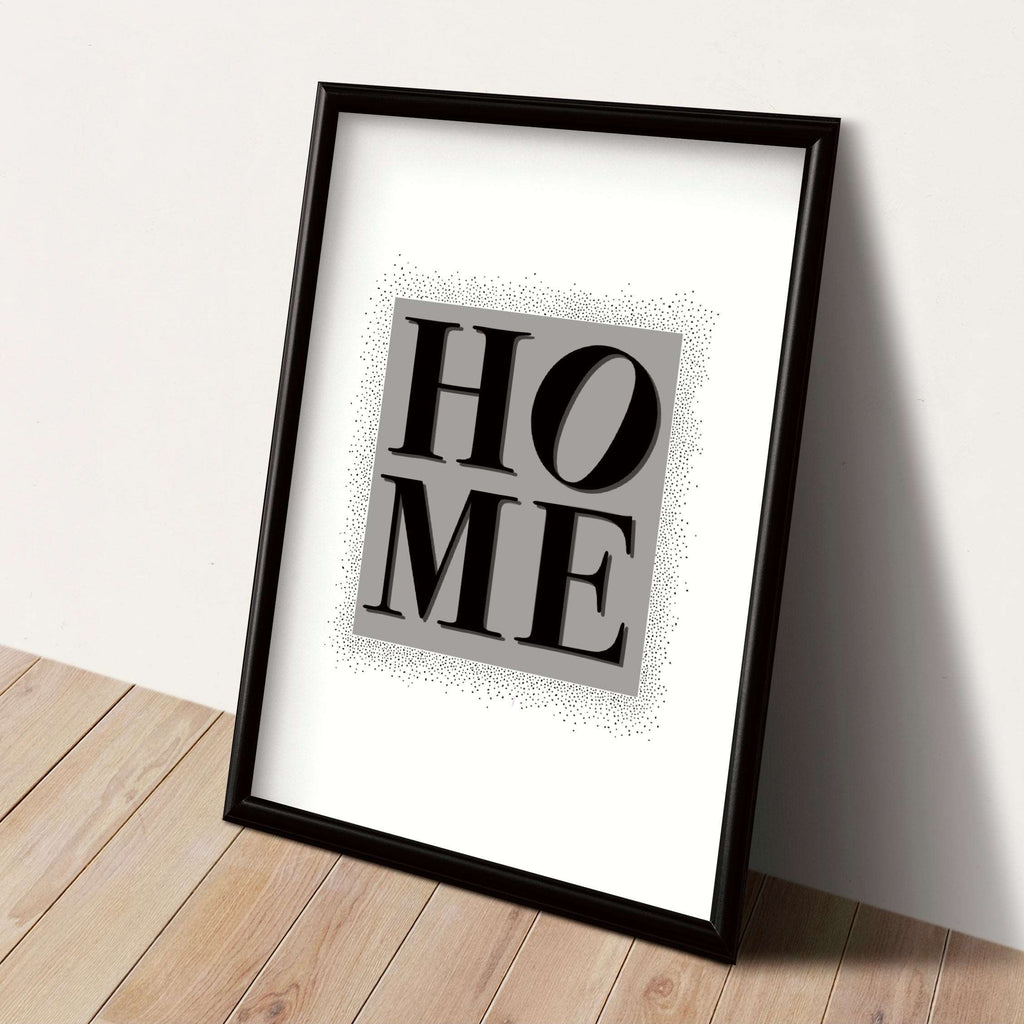 Home Print - Grey Posters, Prints, & Visual Artwork Pretty Average   