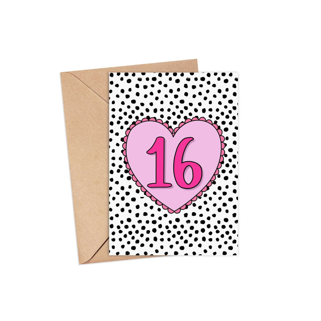 16th Birthday Card | A6 Greeting Card  Pretty Average   