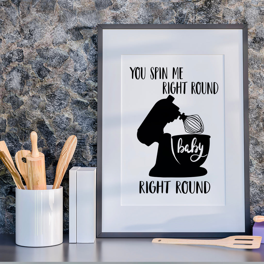 You Spin Me Right Round Print Posters, Prints, & Visual Artwork Pretty Average   